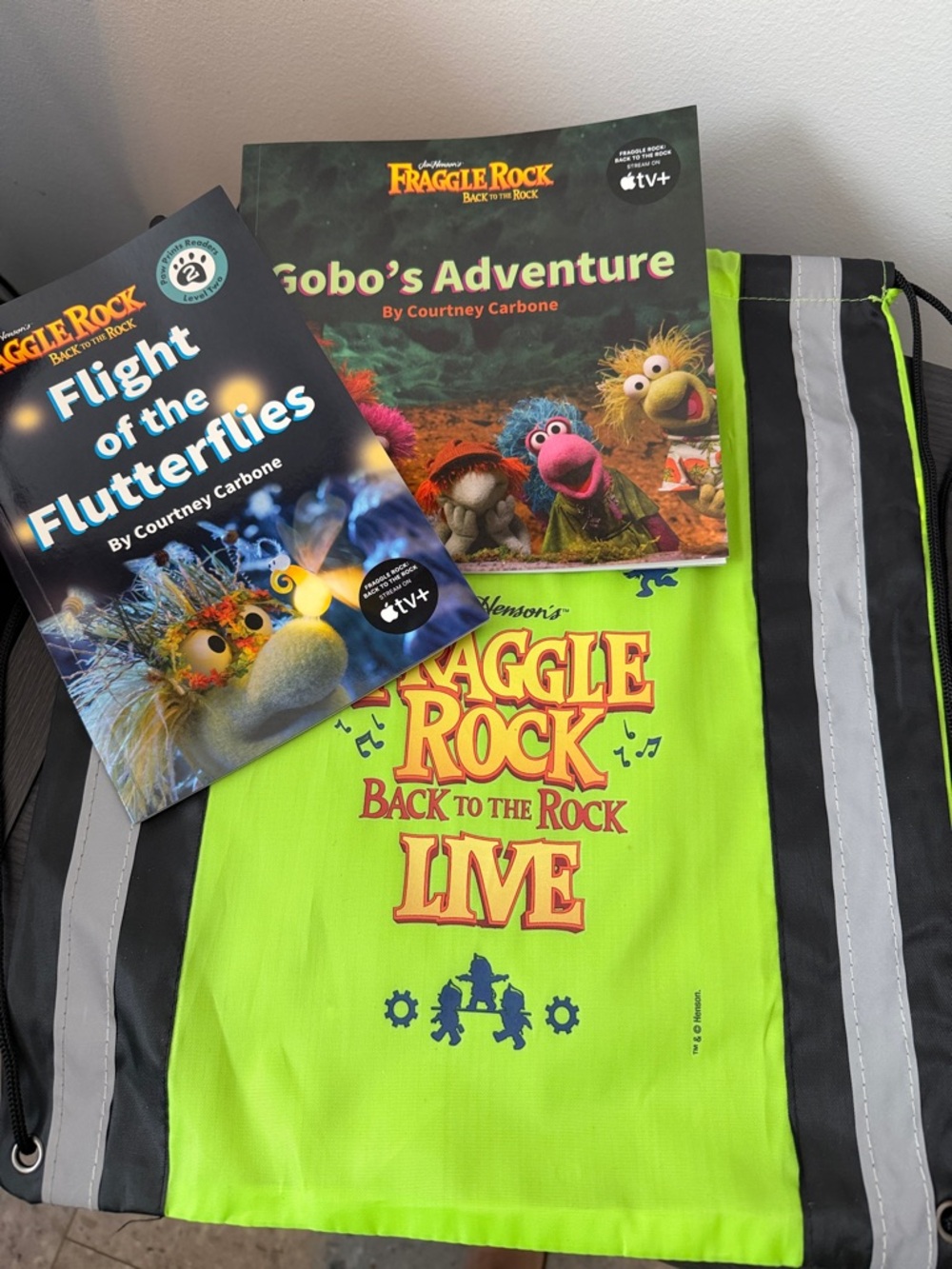 BN Fraggle Rock Children's Books & String bag -